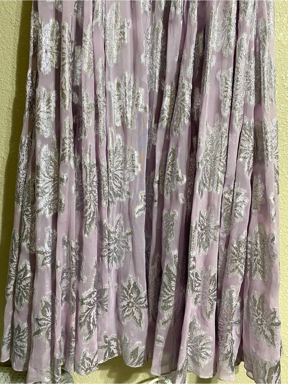 NWT Ieena for Mac Duggal Lilac Braided Strap A-line Floral Gown 9310 Size 6 - Picture 14 of 16